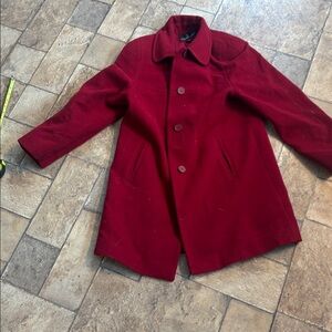 London Fog Red Wool Coat